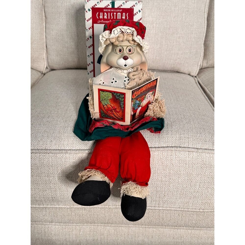 House Of‎ Lloyd Christmas Around The World Granny Flo Bunny Shelf Sitter 1996
